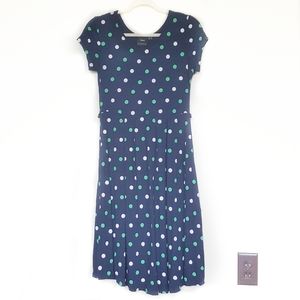 ASOS Maternity Polka Dot Summer Dress Blue M